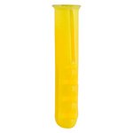 TIMCO 25mm Plastic Plugs - Yellow (5055017556731) Box 100 Pieces YPLUG