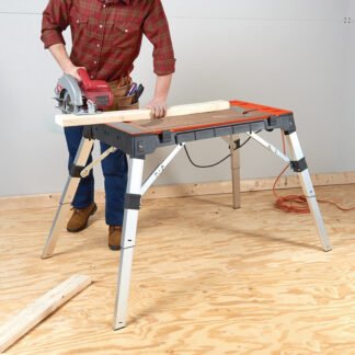 Disston Omnitable 4-IN-1 225kg capacity Workbench Step-Scaffold-Dolly-Creeper E0130150