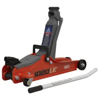 Sealey Low Profile Short Chassis Trolley Jack 2 Tonne - Red (5054630326882) 1020LE