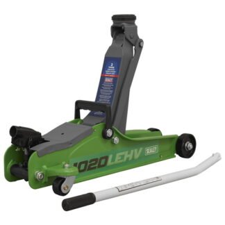 Sealey Low Profile Short Chassis Trolley Jack 2 Tonne - Green (5054630326868) 1020LEHV