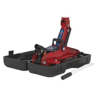 Sealey Short Chassis Trolley Jack with Storage Case 2 Tonne (5054511973747) 1050CXD