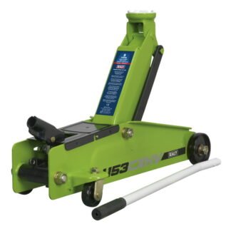 Sealey Heavy- Duty Long Reach Trolley Jack 3 Tonne - Green (5054511843842) 1153CXHV