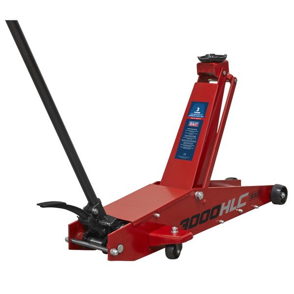 Sealey Premier Long Reach High Lift Trolley Jack 3 Tonne (5054511865837) 3000HLC