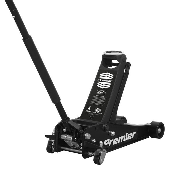 Sealey Premier Low Profile Trolley Jack with Rocket Lift 4 Tonne - Black (5054630180378) 4040AB