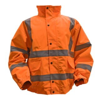 Sealey Worksafe® Hi- Vis Orange Jacket with Quilted Lining, Elasticated Waist & Cuffs - XX- Large (5054511897401) 802XXLO
