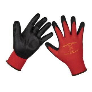 Sealey Worksafe® Nitrile Foam Gloves, Large - Pair (5055111201377) 9125L