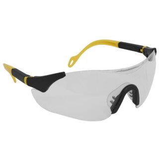 Sealey Worksafe® Sports Style Clear Safety Glasses with Adjustable Arms (5055111201025) 9208