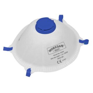 Sealey Worksafe® FFP2 Valved Cup Mask - Pack of 10 (5054511859584) 9332/10