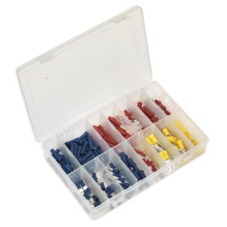 Sealey Crimp Terminal Assortment 200pc - Blue, Red & Yellow (5054511018943) AB038MT