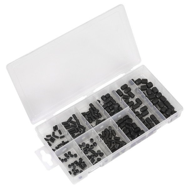 Sealey Grub Screw Assortment M4- M10 250pc - DIN 916 (5054630373015) AB045GS