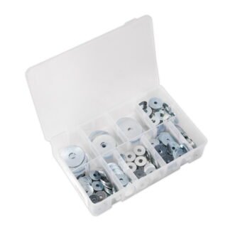 Sealey Zinc Plated Repair Washer Assortment M5- M10 240pc (5054511053395) AB059RW