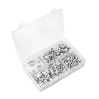 Sealey Threaded Insert (Rivet Nut) Splined Assortment M4- M8 200pc (5054630428890) AB073TI
