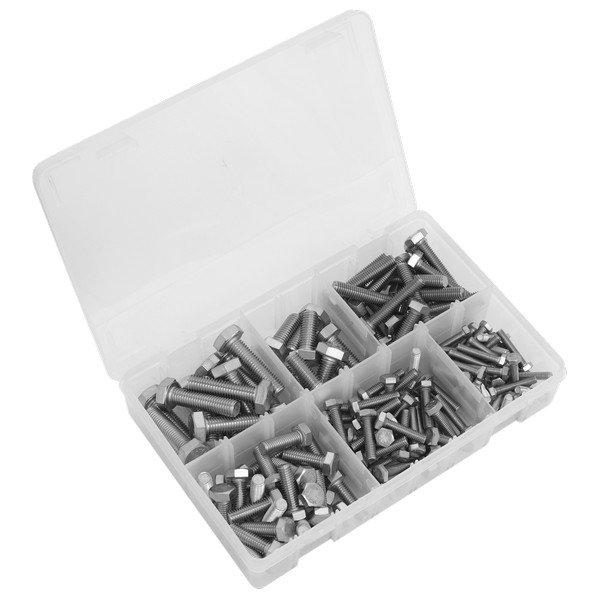 Sealey Stainless Steel Setscrew Assortment M5- M10 150pc (5054630305290) AB078SS