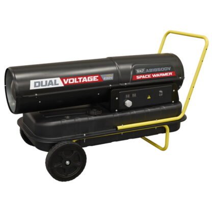 Sealey Dual Voltage Space Warmer® Kerosene/Diesel Heater with Wheels 185,000Btu/hr(55kW) (5054630550607) AB1850DV