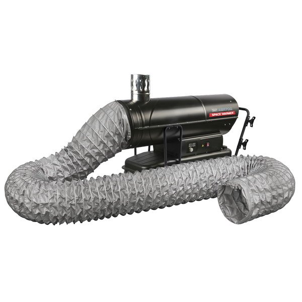 Sealey Space Warmer® Indirect Kerosene/Diesel Heater 170,000Btu/hr with 5M Ducting (5054630650567) ABI1700COMBO
