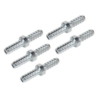 Sealey PCL Double End Hose Connector 1/4IN Hose - Pack of 5 (5024209608954) AC10
