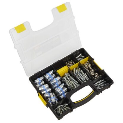 Sealey PCL Air Coupling Kit 110pc (5051747698659) AC110K