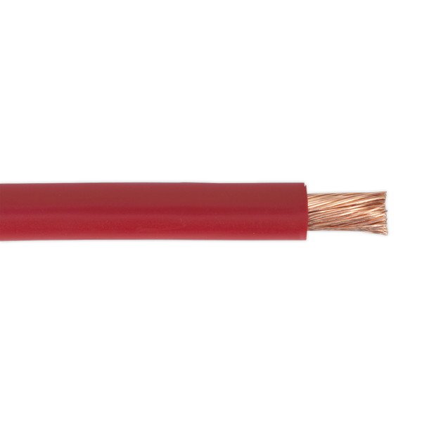 Sealey 10m Automotive Starter Cable 196/0.40mm 25mm² 170A - Red (5054511017540) AC25SQRE