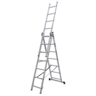 Sealey Extension Combination Ladder 3 x 7 Aluminium - EN 131 (5054630217371) ACL307