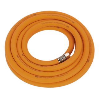 Sealey High- Visibility Hybrid Air Hose with 1/4IN BSP Unions 5m x 10mm (5054511144499) AHHC538