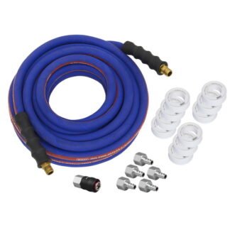 Sealey Extra- Heavy- Duty High Flow Air Hose Kit with Couplings 15m x 13mm (5054630652516) AHK05