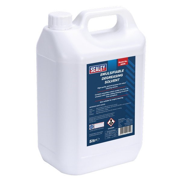 Sealey Degreasing Solvent Emulsifiable 5L (5054511147100) AK05