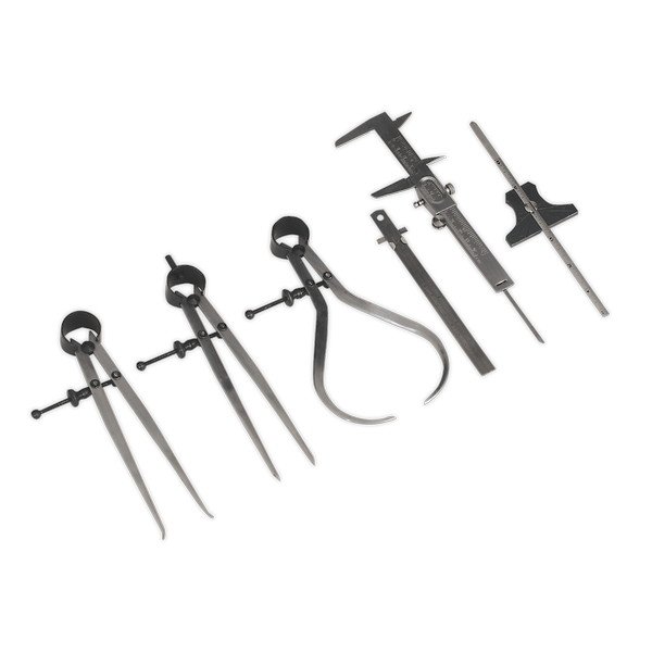 Sealey Professional Measuring Tool Set 6pc (5024209504911) AK10000