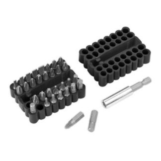 Sealey Premier Power Tool Bit & Magnetic Adaptor Set 33pc (5054511383645) AK110