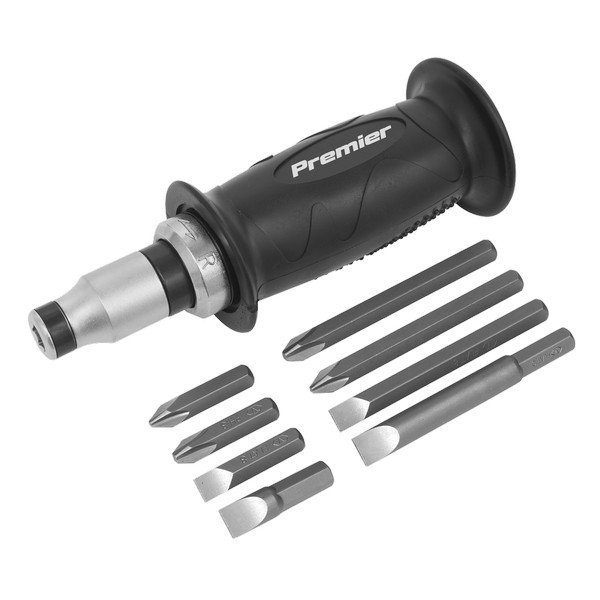 Sealey Premier Impact Driver Set with Protection Grip 10pc (5024209795227) AK2082