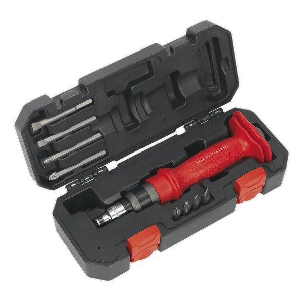Sealey Premier Heavy- Duty Impact Driver Set with Protection Grip 10pc (5051747354500) AK2084