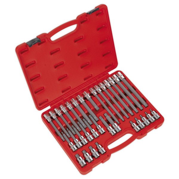 Sealey Premier Ribe Socket Bit Set 1/2IN Sq Drive 32pc (5024209936194) AK2198