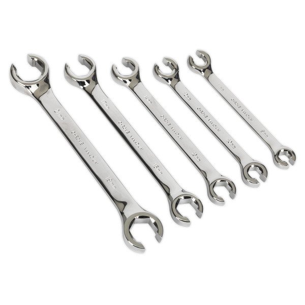 Sealey Premier Flare Nut Spanner Set 5pc (5051747684317) AK2651
