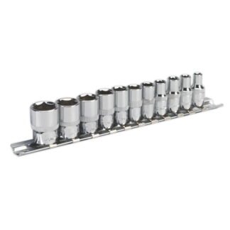 Sealey Premier Imperial Socket Set 1/4IN Sq Drive 11pc (5051747359956) AK2670