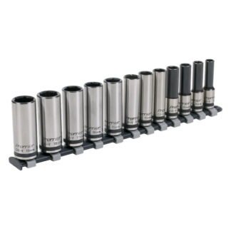 Sealey Premier Black Deep Lock- On™ Socket Set 3/8IN Sq Drive 12pc (5054630055416) AK2744B