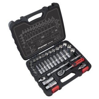Sealey Premier Lock- On™ Socket Set 3/8IN Sq Drive 34pc (5054630440779) AK27481