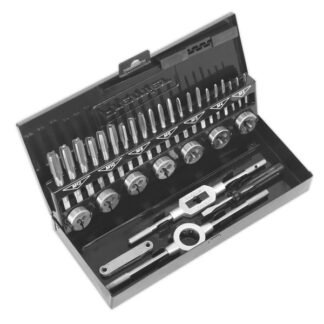 Sealey Metric Tap & Die Set Split Dies 32pc - HSS 4341 (5054511232127) AK3015HSS