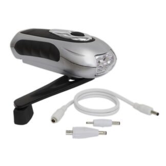 Sealey Rechargeable Wind- Up Torch 3 LED (5054511554328) AK3305