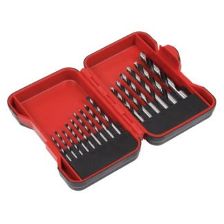 Sealey Brad Point Wood Drill Bit Set 15pc (5054630012082) AK3715W
