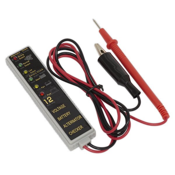 Sealey LED Battery & Alternator Tester 12V (5054511400717) AK400