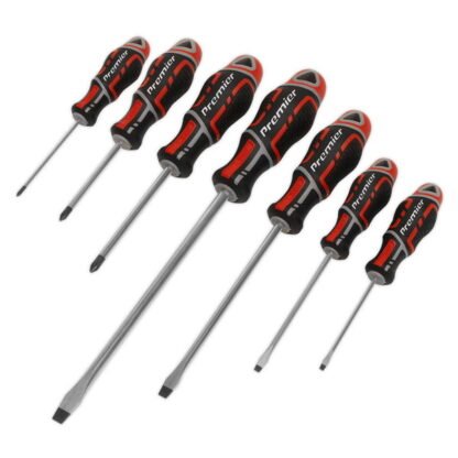 Sealey Premier GripMAX® Screwdriver Set 7pc - Red (5054511447927) AK4321
