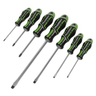 Sealey Premier GripMAX® Screwdriver Set 7pc - Hi- Vis Green (5054511447934) AK4321HV