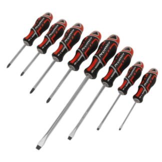 Sealey Premier GripMAX® Screwdriver Set 8pc - Red (5054511447941) AK4322