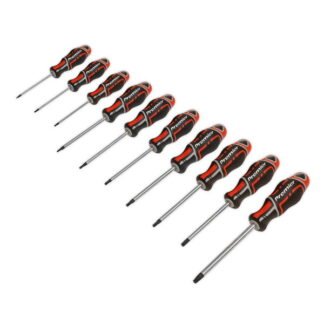 Sealey Premier GripMAX® TRX- Star* Screwdriver Set 10pc - Red (5054511447958) AK4324