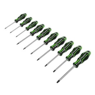 Sealey Premier GripMAX® TRX- Star* Screwdriver Set 10pc - Hi- Vis Green (5054511447965) AK4324HV