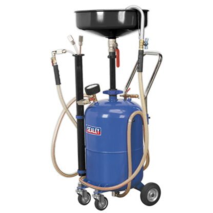 Sealey Air Discharge Mobile Oil Drainer with Probes 35L (5051747513068) AK456DX