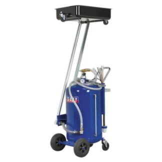 Sealey Cantilever Air Discharge Mobile Oil Drainer with Probes 80L (5024209287630) AK462DX