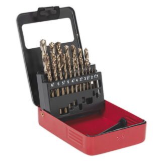 Sealey HSS Cobalt Fully Ground Drill Bit Set 19pc (5024209610766) AK4701