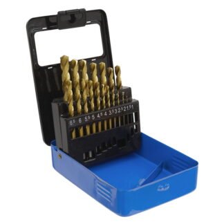 Sealey HSS Fully Ground Drill Bit Set 19pc - DIN 338 (5024209474023) AK4719