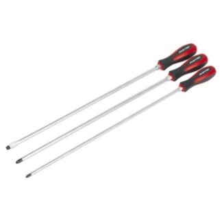 Sealey Premier Extra- Long Hammer- Thru Screwdriver Set 450mm 3pc (5051747727526) AK4935