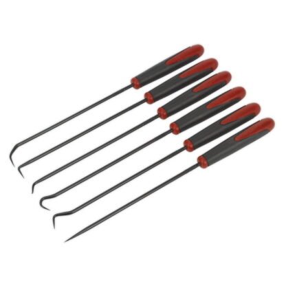 Sealey Extra- Long Pick & Hook Set 6pc (5051747682085) AK5215